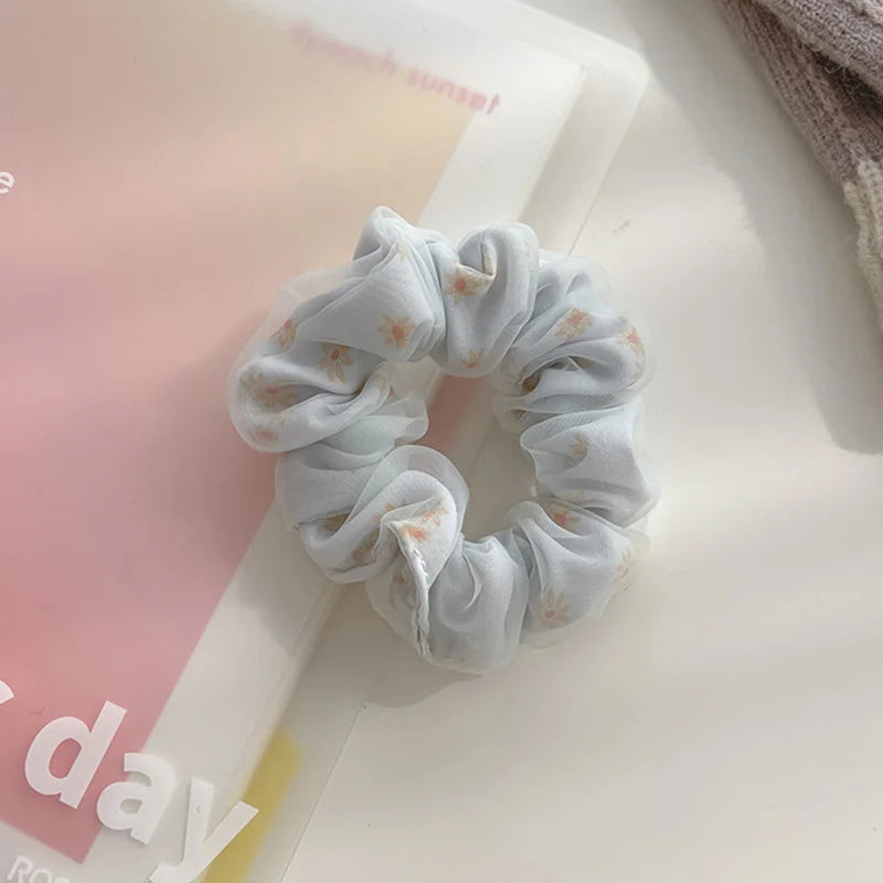 Chouchou Double Couches Fleurs