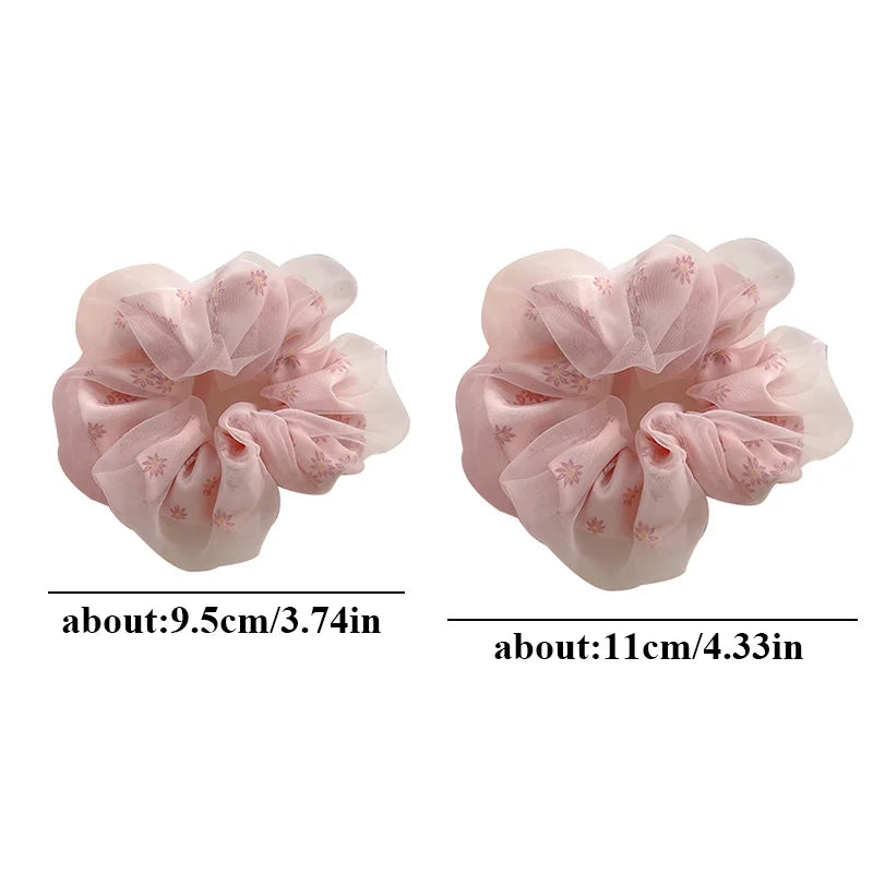 Chouchou Double Couches Fleurs