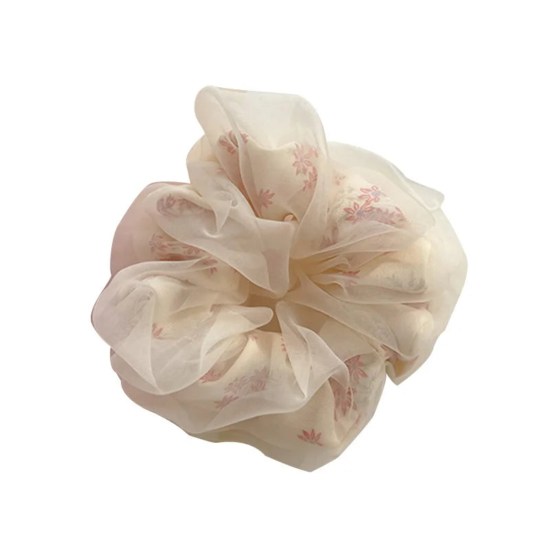 Chouchou Double Couches Fleurs